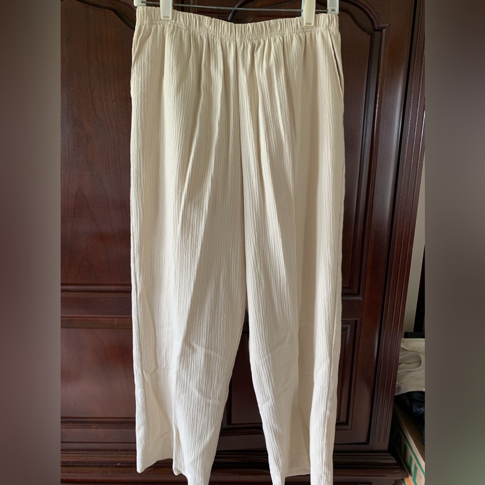 Alfred Dunner Ladies Pants Cream Size 12